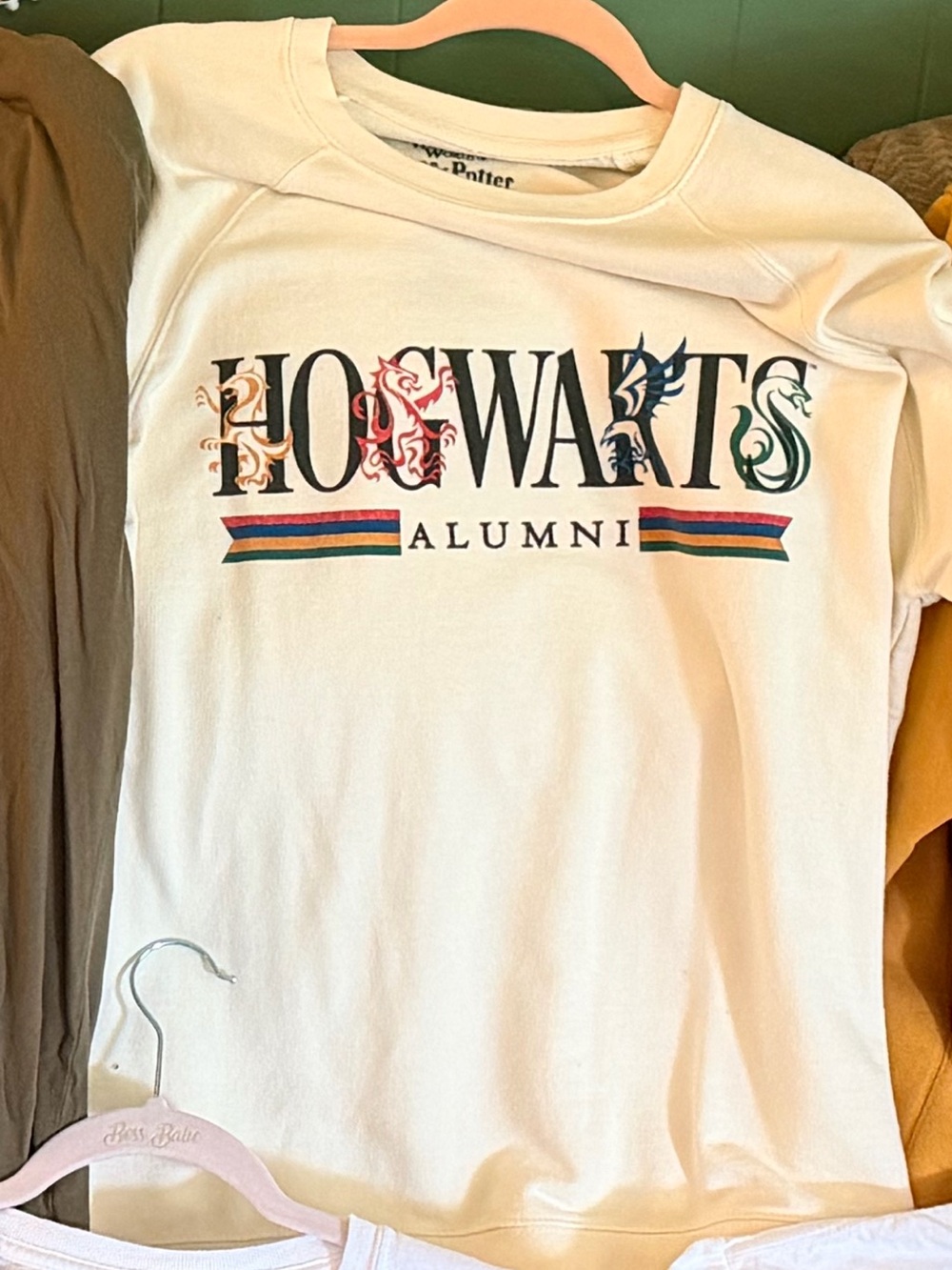 Hogwarts Alumni Cream Graphic Sweatshirt